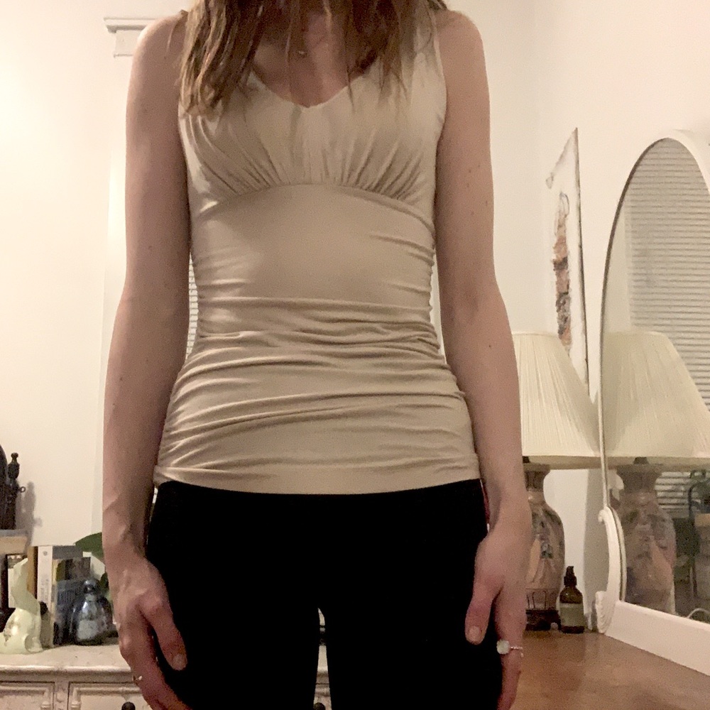 Small tan tank top